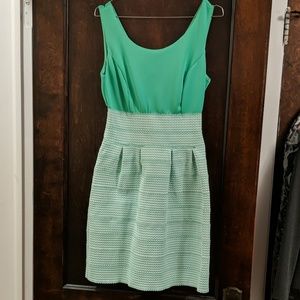 Green derby dress